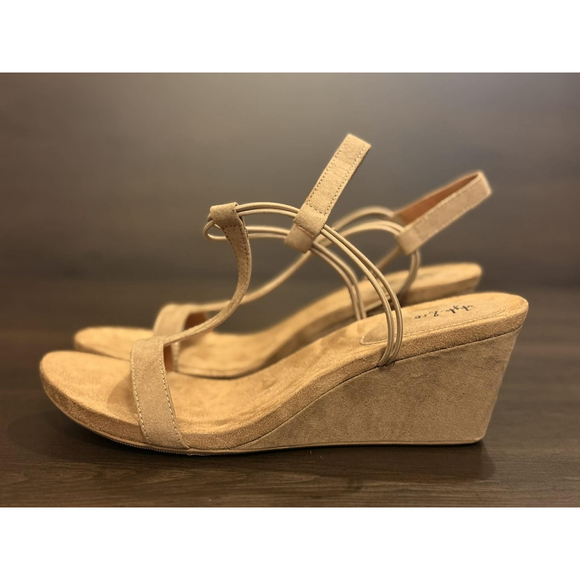 Style & Co. Women's Mulan Strappy Wedge Sandals Size 10.5 M Taupe - Picture 8 of 16